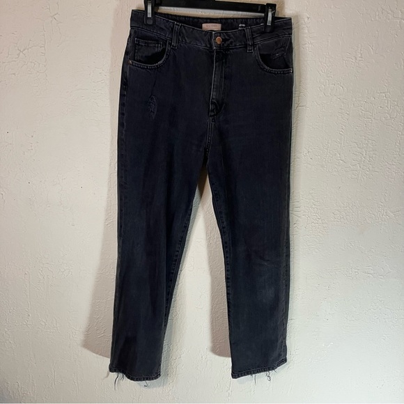 DL1961 Women's Straight Leg Jeans - Black - Picture 3 of 11